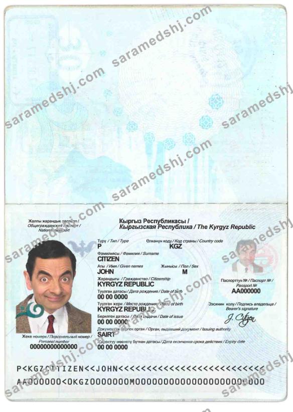 Kyrgyzstan passport
